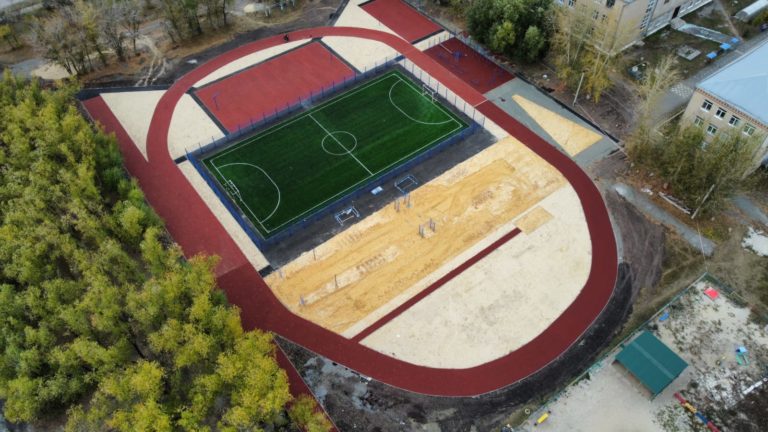 Стадион в городе Копейск