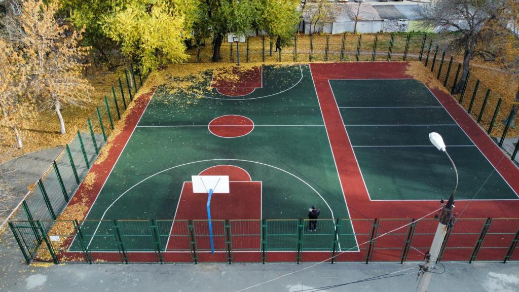баскетбольная площадка - фото работы Территории спорта